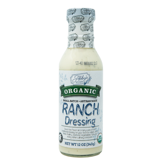 Product image: Abby's Kitchen Organic Ranch Dressing bottle.