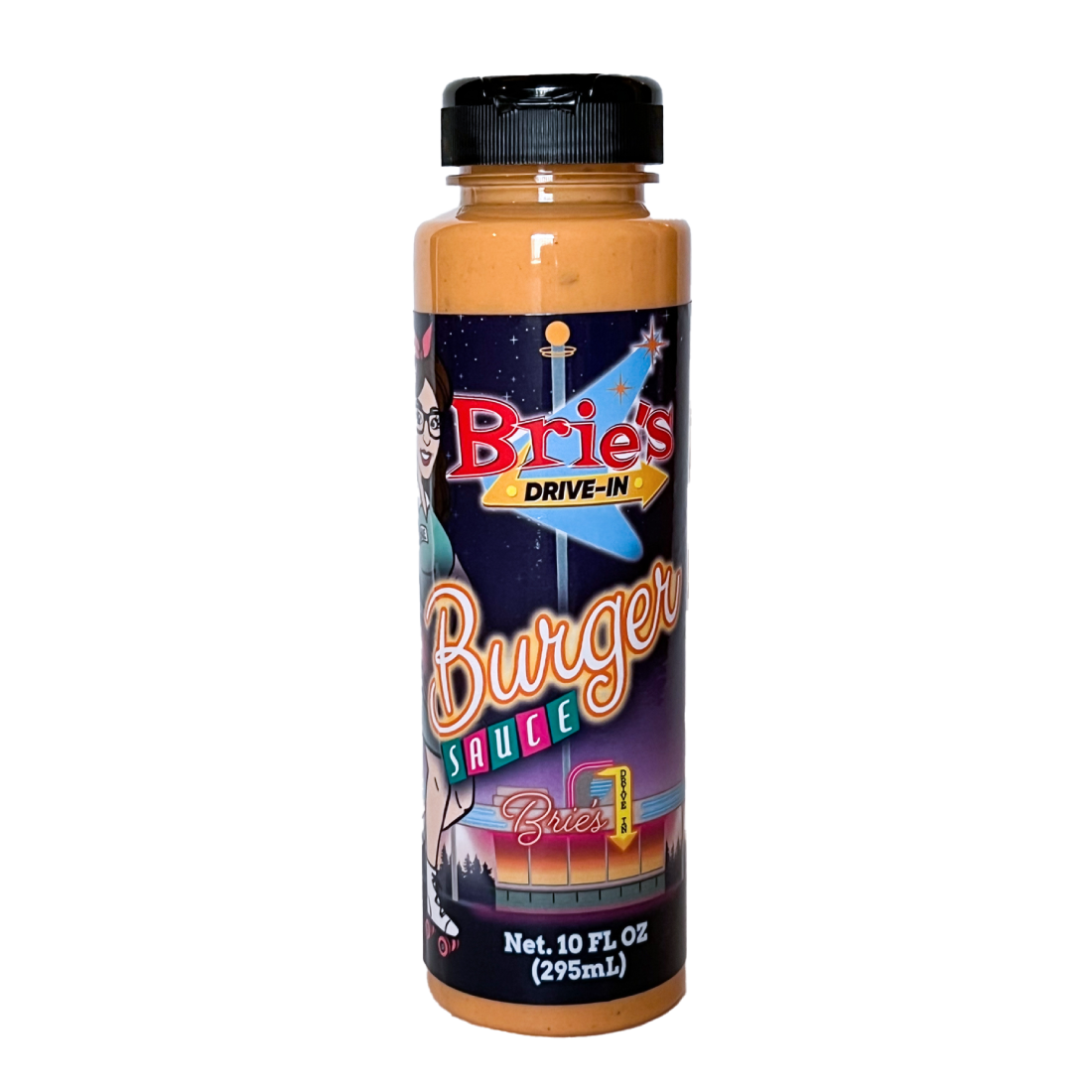 Product Image: Brie's Drive-In Burger Sauce bottle.
