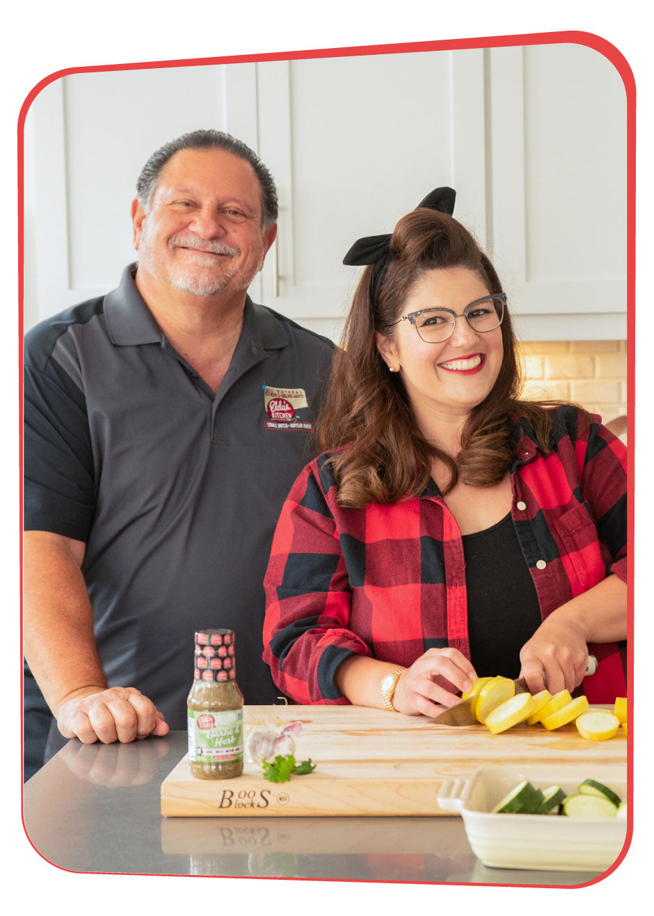 Elda's Kitchen company co-founders Aldo Abronzino and his daughter Brie Blackford.