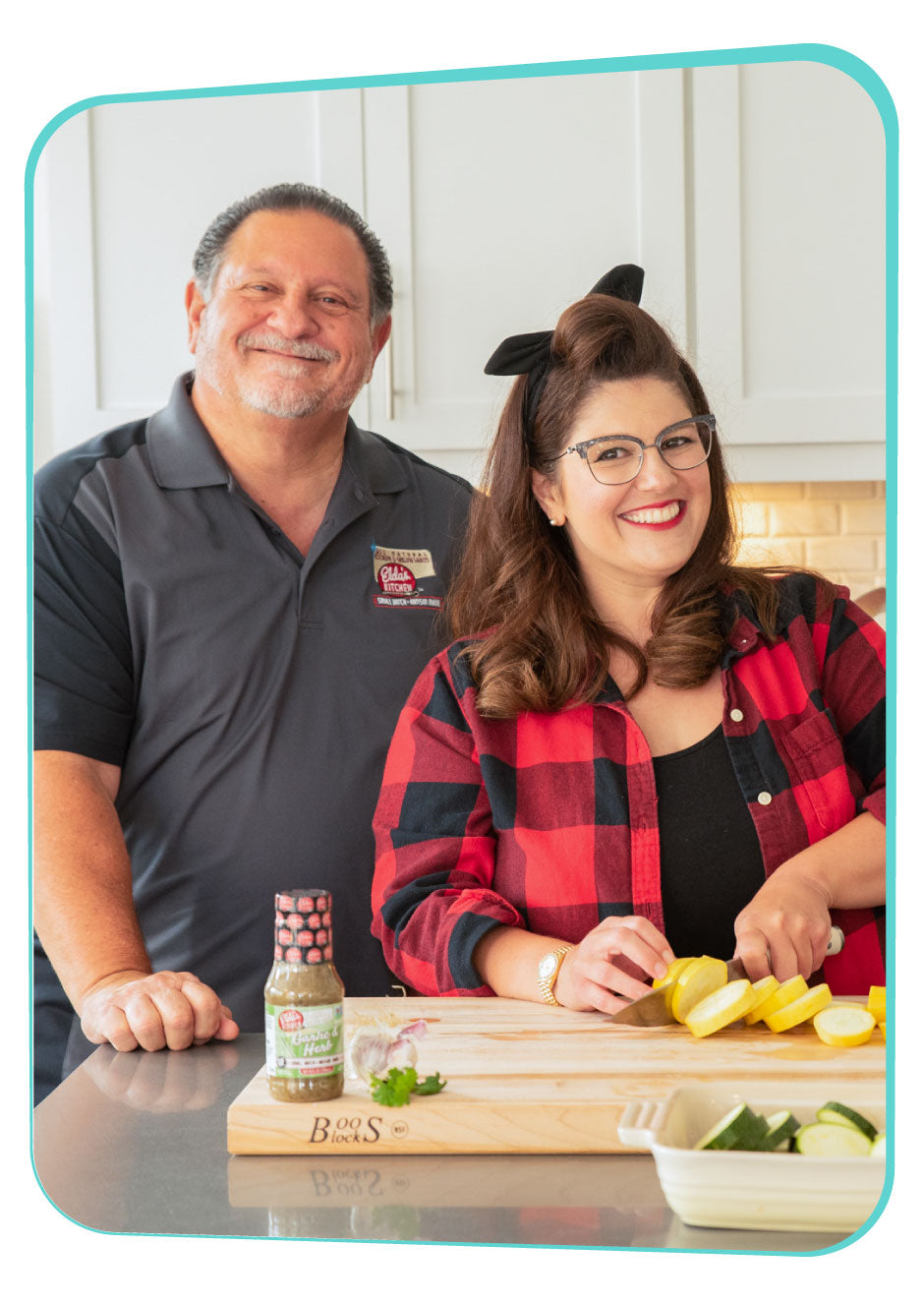 Elda's Kitchen company co-founders Aldo Abronzino and his daughter Brie Blackford.