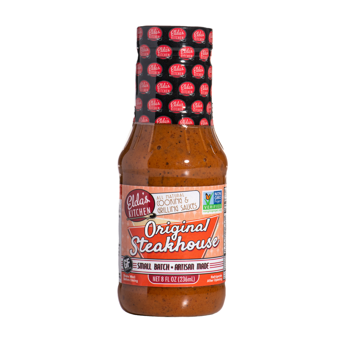 Product Image: Elda's Kitchen Original Steakhouse sauce bottle.