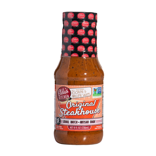 Product Image: Elda's Kitchen Original Steakhouse sauce bottle.